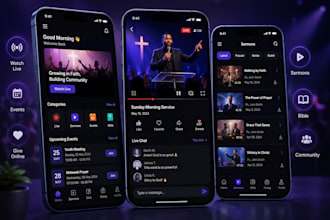 develop church live streaming app ministry streaming app