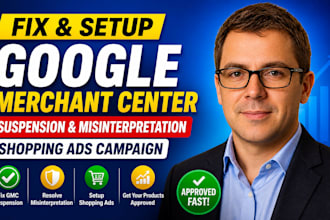 fix setup google merchant suspension, misinterpretation, shopping ads campaign