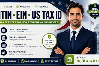 provide itin number tax id irs caa ein llc US tax itin application
