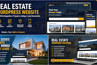 build real estate wordpress website with idx mls, property listing website
