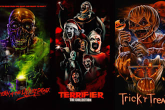 create horror movie poster halloween film poster dark art illustration horror