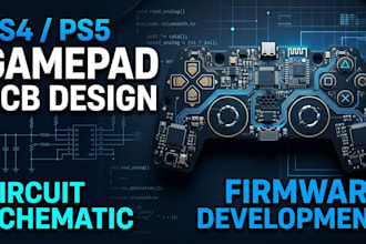 design ps4 ps5 gamepad pcb controller circuit schematic firmware