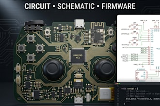 design ps4 ps5 gamepad pcb controller circuit schematic firmware