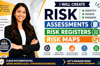 create risk assessments, risk registers, risk maps