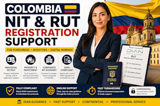 assist with official colombia nit tax id registration for foreigners