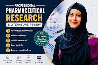 do pharmaceutical research and literature review