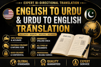 do accurate english to urdu translation and urdu typing