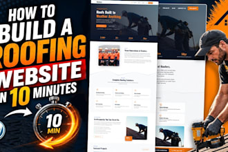 design premium roofing website, hvac, construction website