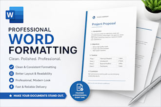professionally format and redesign your word document