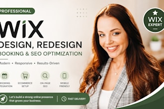 design or redesign your wix booking site