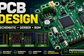 design flexible pcb circuit, pcb schematic, gerber fabrication files and bom