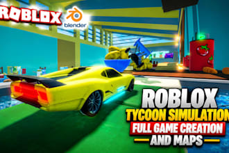 build roblox tycoon simulator game, script roblox game, roblox map, lobby area