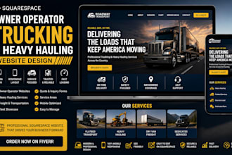 build owner operator trucking heavy hauling transportation squarespace website