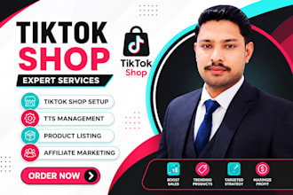 setup tiktok shop, tiktok affiliate and tiktok shop ads