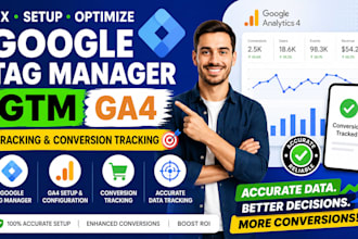 fix setup optimize google tag manager GTM ga4 tracking conversion tracking