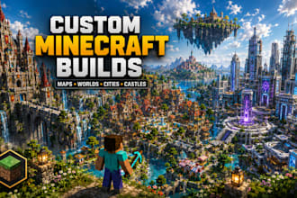 be your minecraft builder for custom maps, worlds, cities, castles and servers