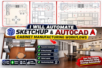 automate sketchup and autocad cabinet manufacturing workflows