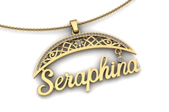 do custom name necklace 3d print and jewelry name pendant cad