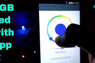 develop rgb led strip controller app for bluetooth and iot