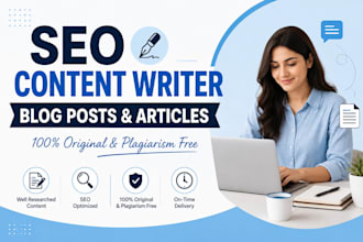 write seo optimized blog post and content for your website
