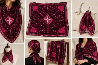create custom scarf, shawl and bandana prints