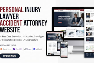 build a responsive personal injury lawyer, accident attorney website