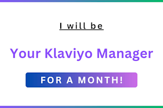 be your klaviyo manager for a month