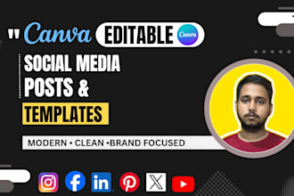 design editable canva social media post and templates