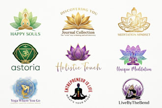 do yoga, health and wellness, meditation and holistic logo for your business