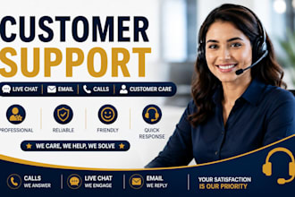 be your  customer support specialist for chat email and phone support
