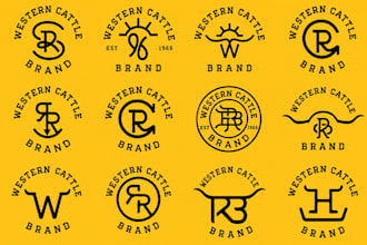 create vintage ranch, farm , western cattle brand or farm business logo