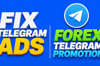 fix telegram ads, ads destination telegram forex  promotion