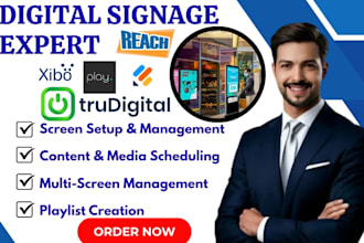 setup manage optimize digital signage yodeck xibo scala optisign screencloud