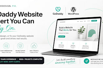design, redesign or fix your godaddy website