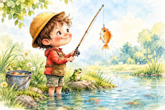 illustrate children story book illustration, story book, book illustration