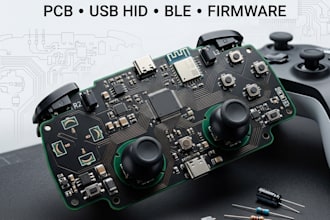 design gaming pcb, gamepad pcb, controller pcb and embedded firmware