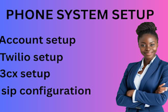 set up twilio and telnyx account, did number, sip trunk, call centre setup