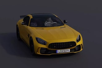 build 3d generic sport car for game, rc car,3mf,stl,automotive render, car parts