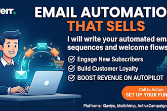 write automated email sequences and welcome flows