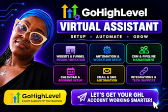gohighlevel virtual assistant for ghl setup, automation, funnel