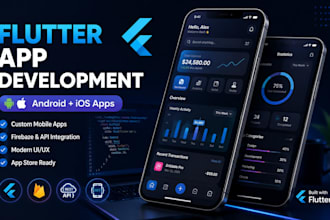 build a flutter mvp app for android and ios with firebase