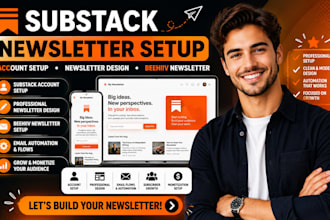 setup substack account substack newsletter design substack beehiiv newsletter