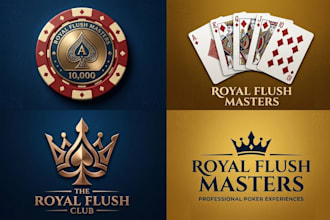 design professional poker chip or game, poker card, poker logo