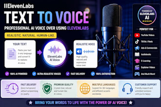 create realistic ai voice over using elevenlabs