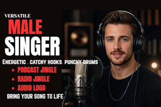 create a custom jingle, podcast jingle, ads jingle, radio jingle or audio logo