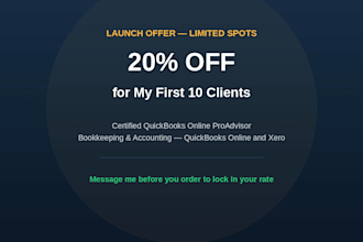 set up and manage your quickbooks bookkeeping monthly