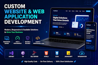 develop a custom web application, API or software solution