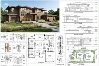 do 2d architectural drawing mep layout city permit drawing site plan hvac design