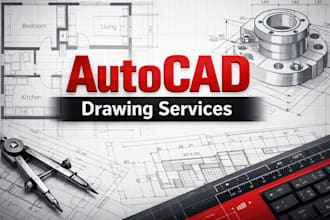 convert PDF, image or hand sketch into autocad dwg
