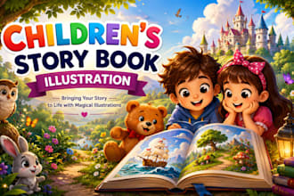 design child book illustration children story book kids coloring book formatting